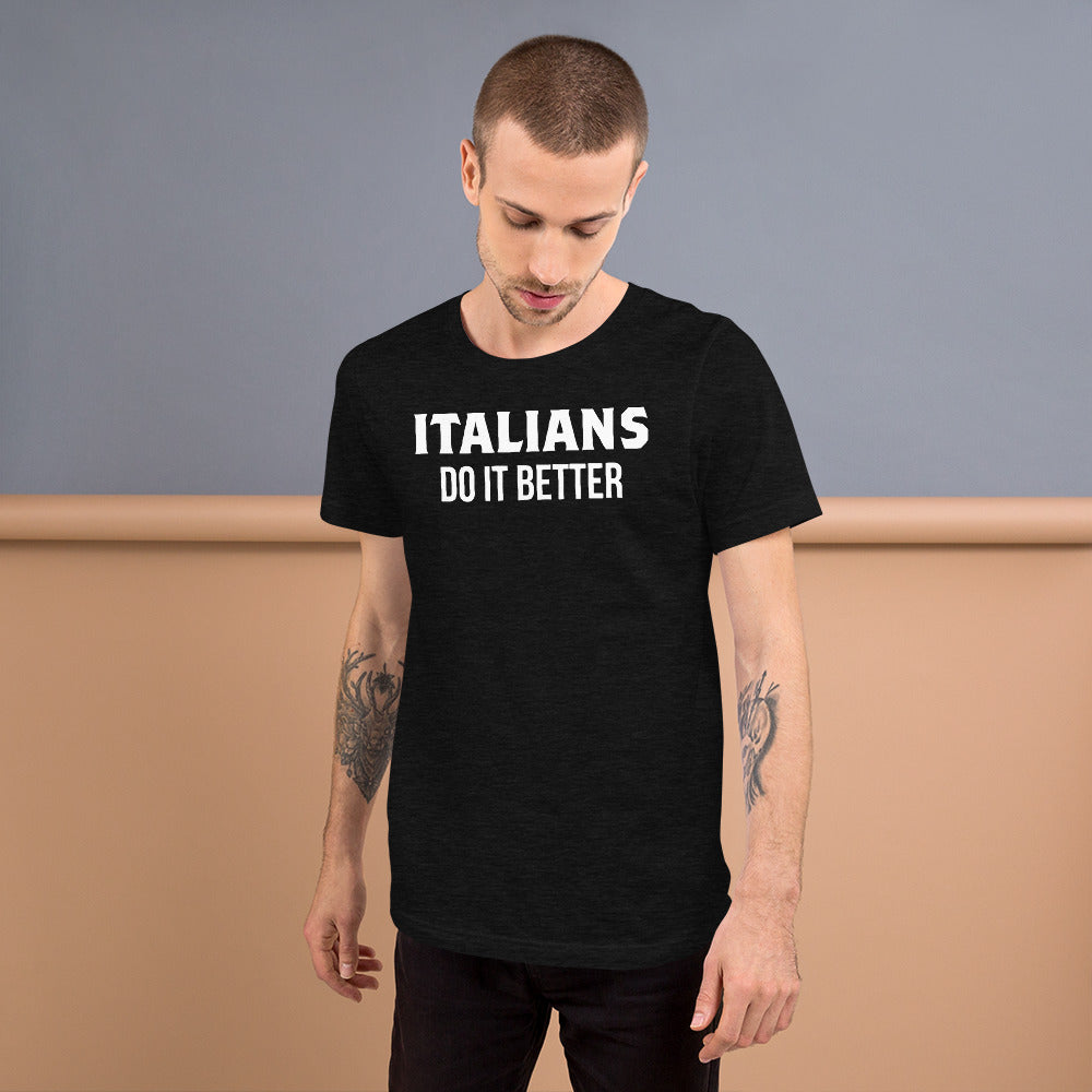 T-shirt Italie noir - Les Italiens le font mieux