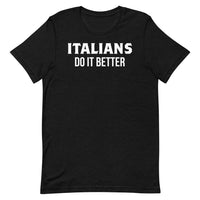 Thumbnail for T-shirt Italie noir chiné dos - Les Italiens le font mieux