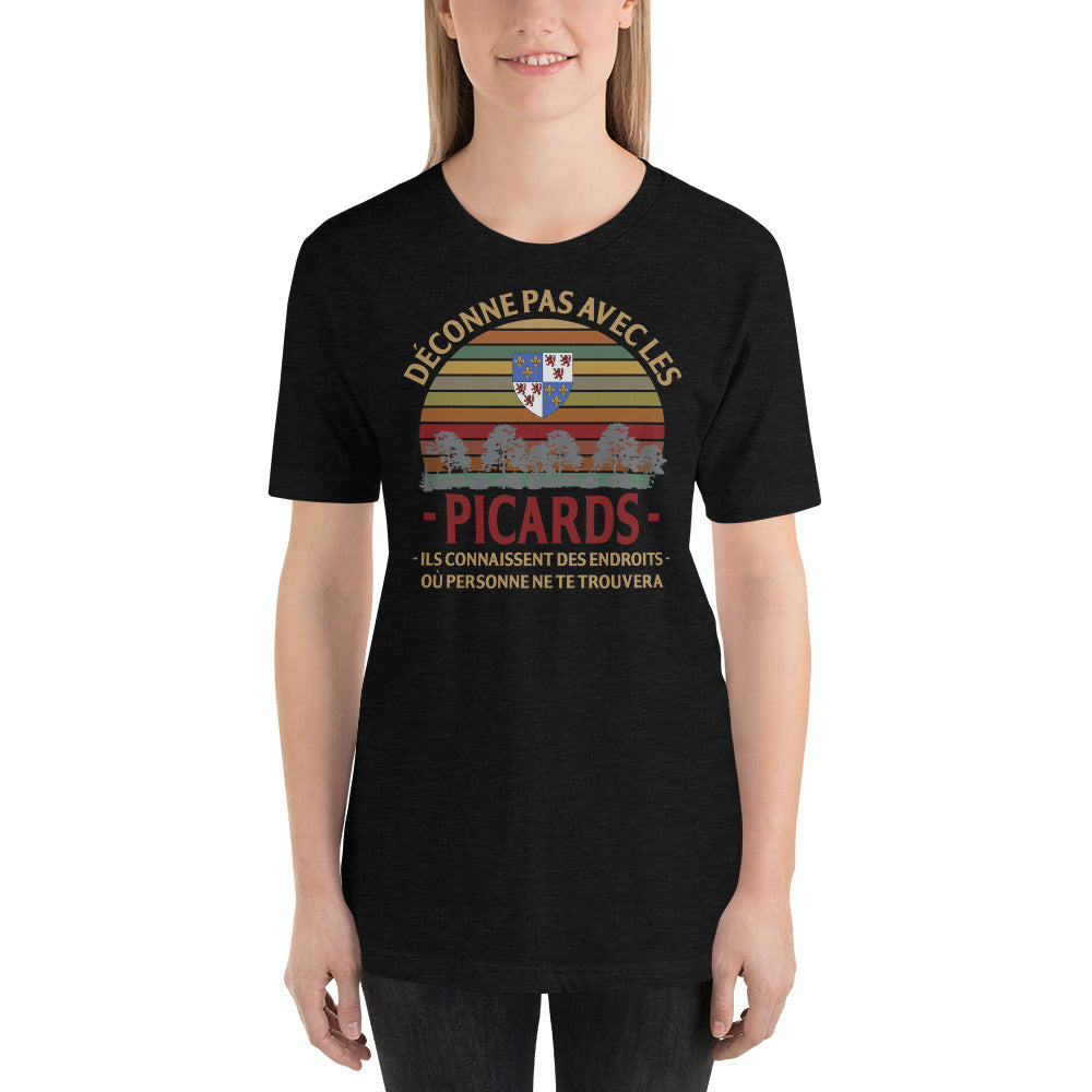 Endroit - Picard - PIcardie T-shirt Unisexe à Manches Courtes - Ici & Là - T-shirts & Souvenirs de chez toi