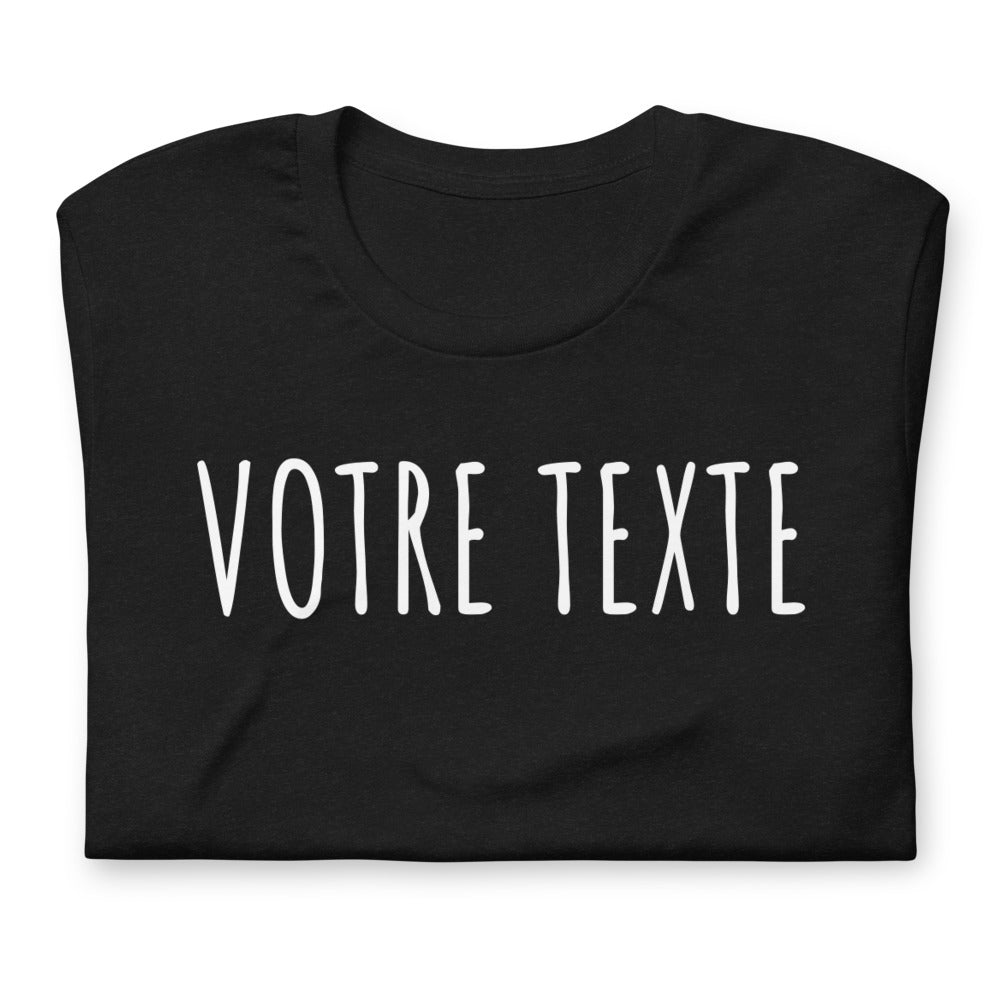 T-shirt à personnaliser - Unisexe à Manches Courtes