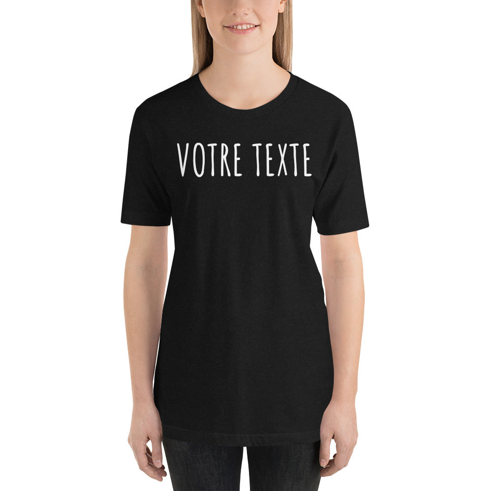 T-shirt à personnaliser - Unisexe à Manches Courtes