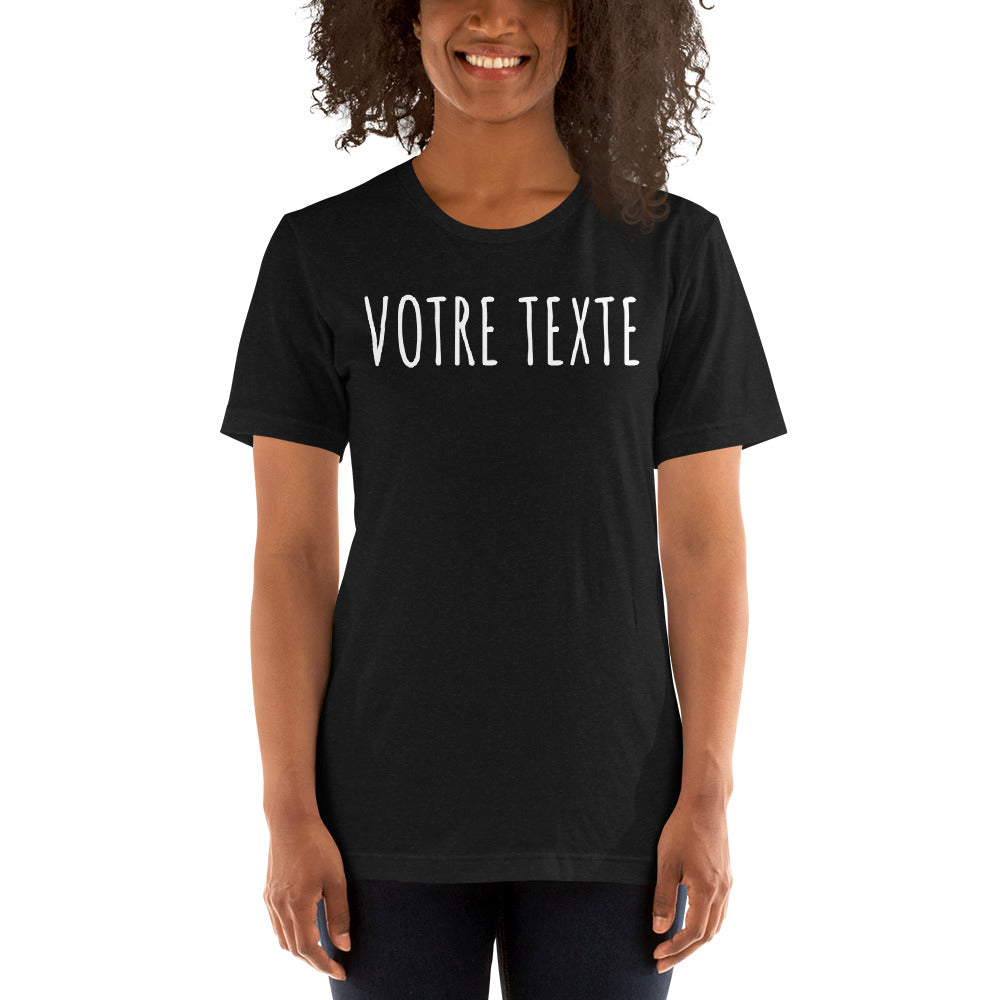 T-shirt à personnaliser - Unisexe à Manches Courtes