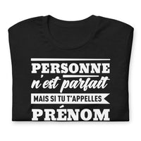 Thumbnail for T-shirt personnalisé blanc - Votre prénom en design unique