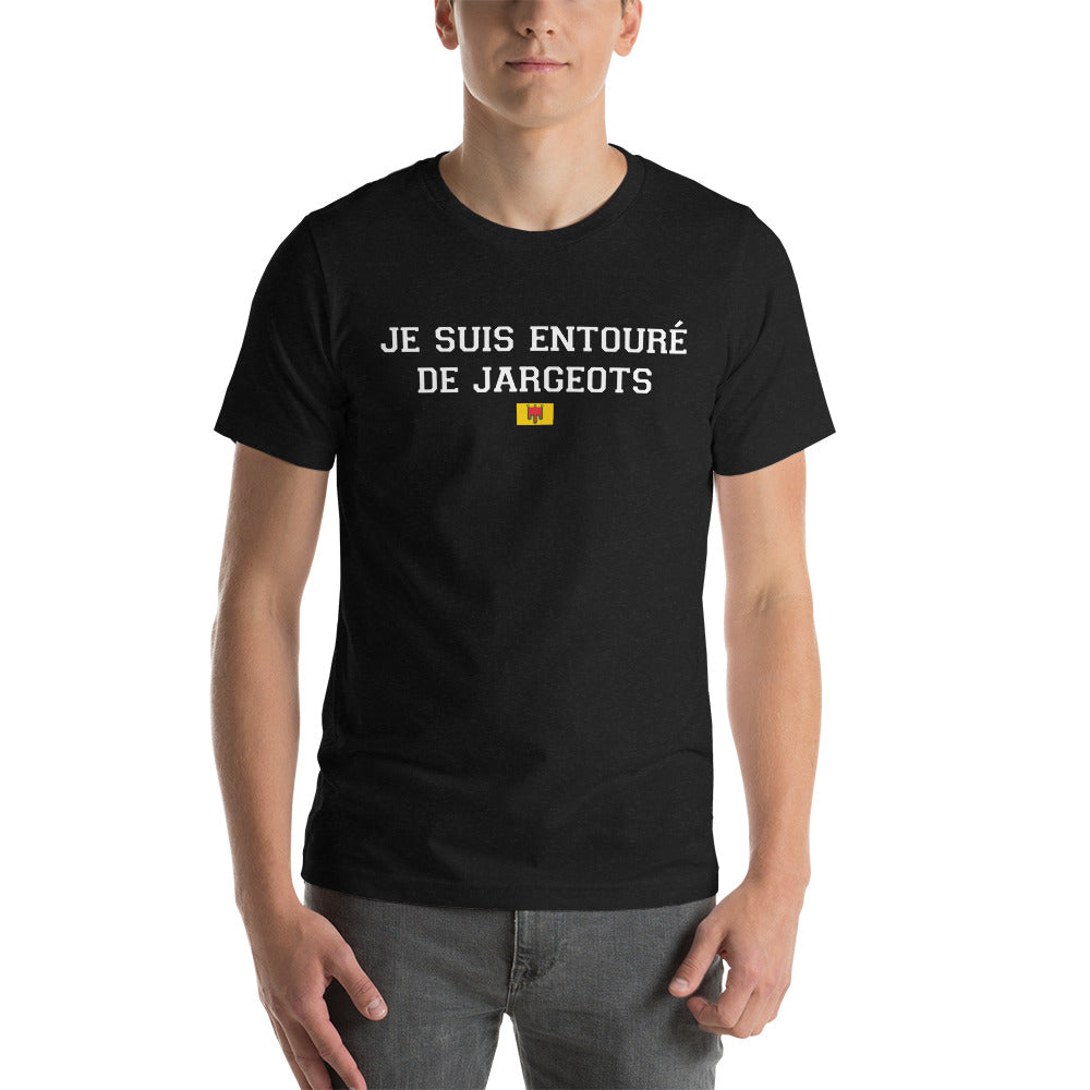 T-shirt Auvergne noir - Je suis entouré de Jargeots