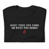 T-shirt Vendée gris chiné - Avec tous ces cons on est pas rendu
