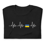 T-shirt soutien à l'Ukraine - T-Shirt battement de coeur pour l'Ukraine