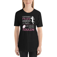 Thumbnail for T-shirt femme boyfriend cut Rugby Toulon - Humour les vraies supportent Toulon