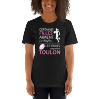 Thumbnail for T-shirt femme boyfriend cut Rugby Toulon - Humour les vraies supportent Toulon