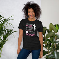 Thumbnail for T-shirt femme boyfriend cut Rugby Toulon - Humour les vraies supportent Toulon