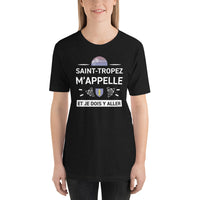 Thumbnail for T-shirt Saint Tropez mauve - M'appelle et je dois y aller