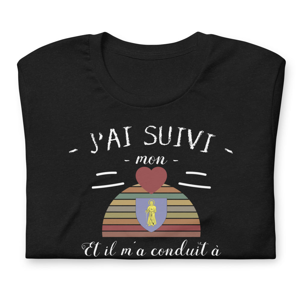 T-shirt Provence noir chiné - Suivez votre cœur