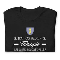 Thumbnail for T-shirt Saint Tropez Je n'ai pas besoin de Thérapie - Unisexe standard - Provence Souvenirs