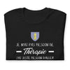 T-shirt Provence noir chiné - Je n'ai pas besoin de thérapie