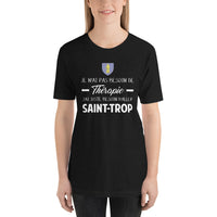 Thumbnail for T-shirt Saint Tropez Je n'ai pas besoin de Thérapie - Unisexe standard - Provence Souvenirs