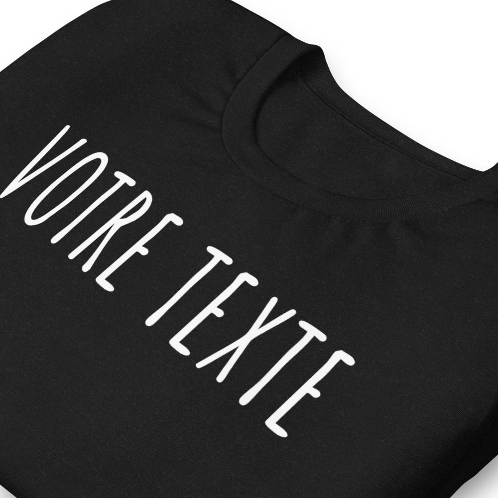 T-shirt à personnaliser - Unisexe à Manches Courtes