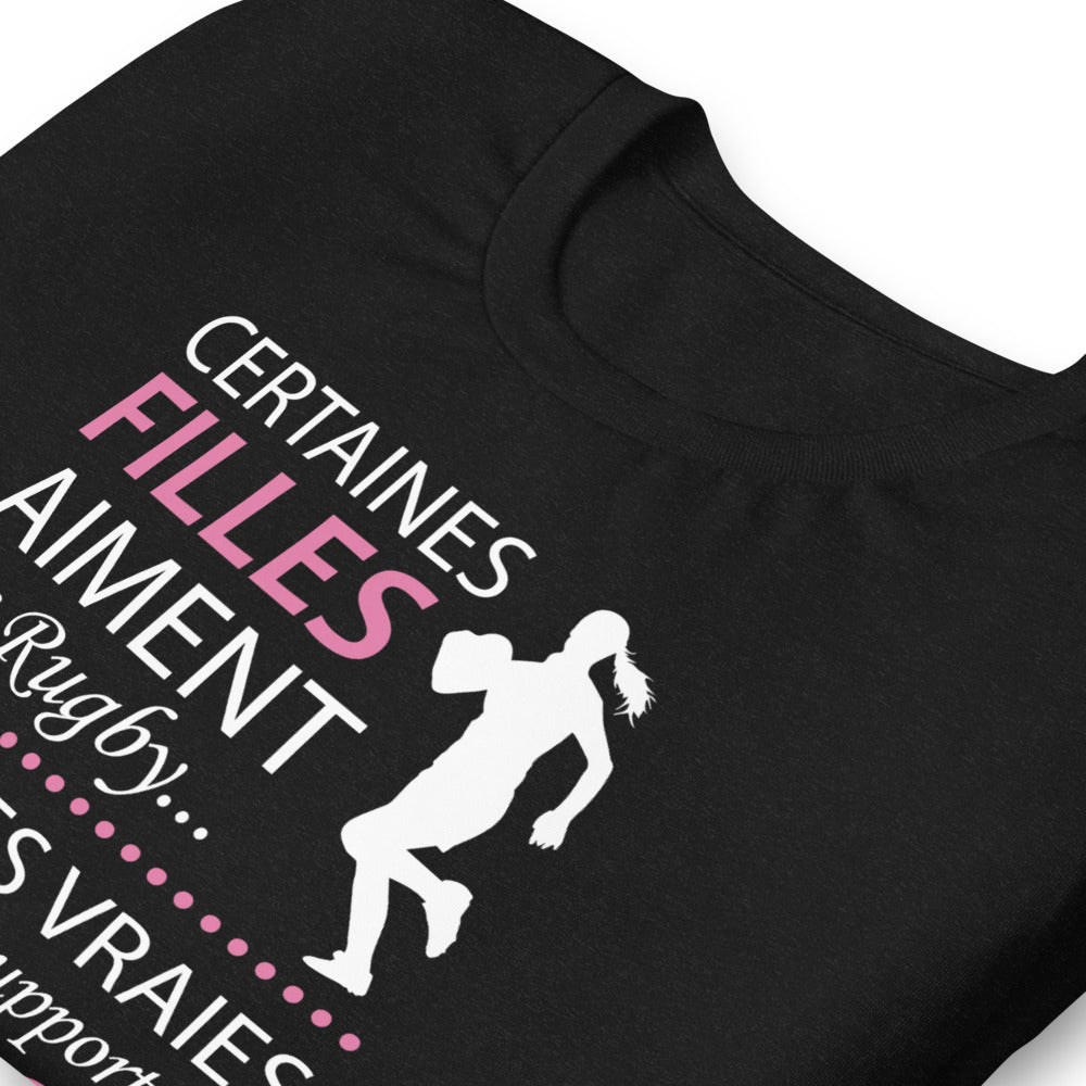 T-shirt femme boyfriend cut Rugby Toulon - Humour les vraies supportent Toulon