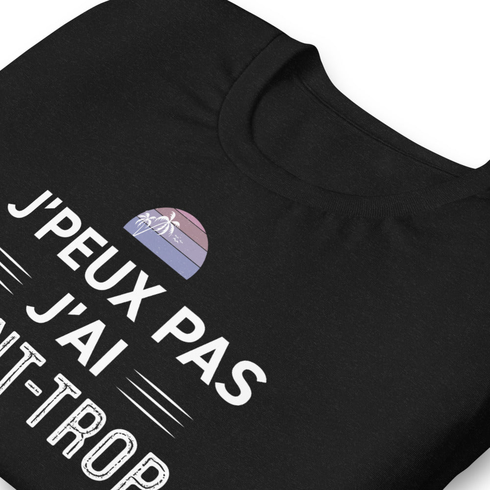 T-shirt Provence noir chiné dos - J'peux pas j'Ai Saint Trop