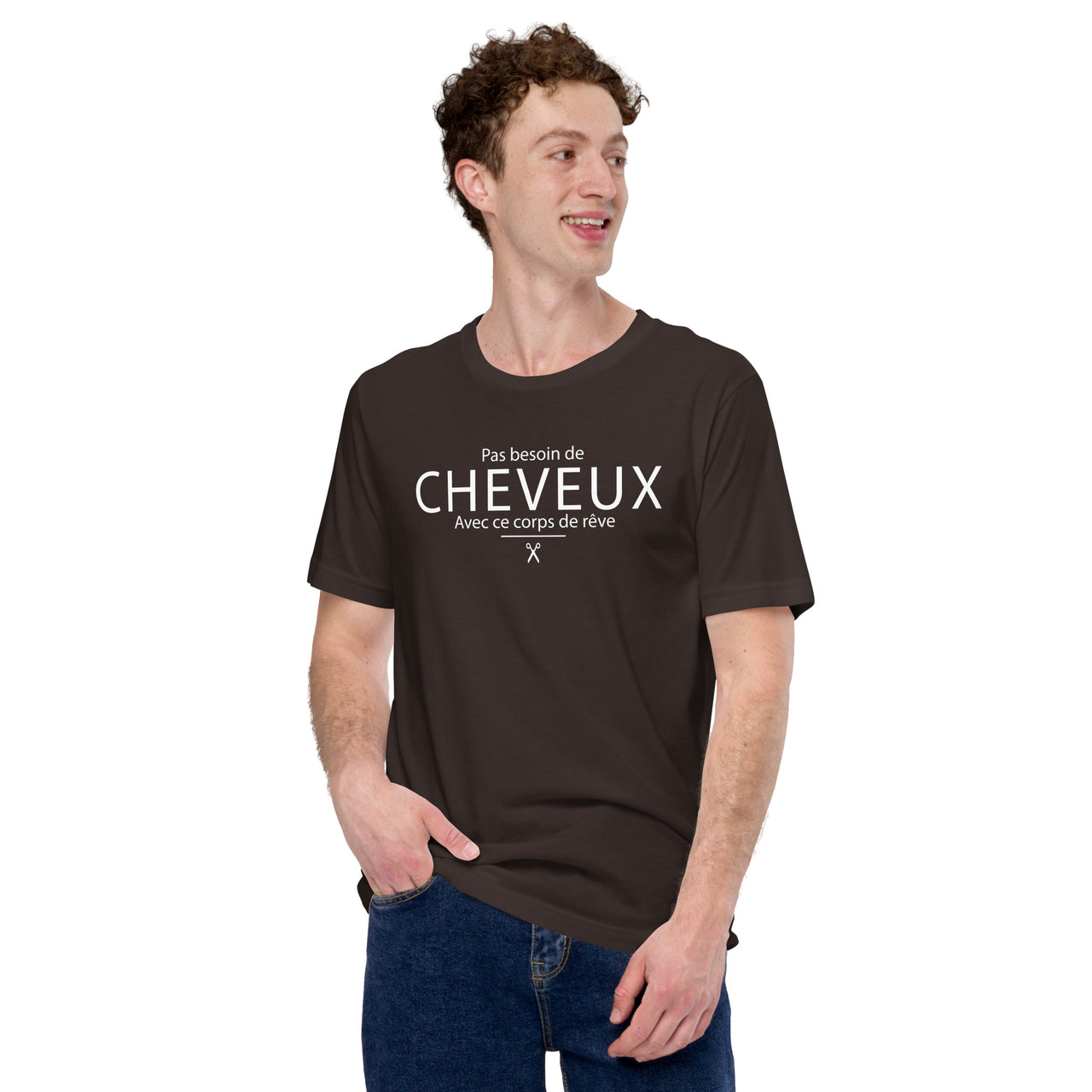 T-shirt unisexe Pas besoin - Imprimé au Canada