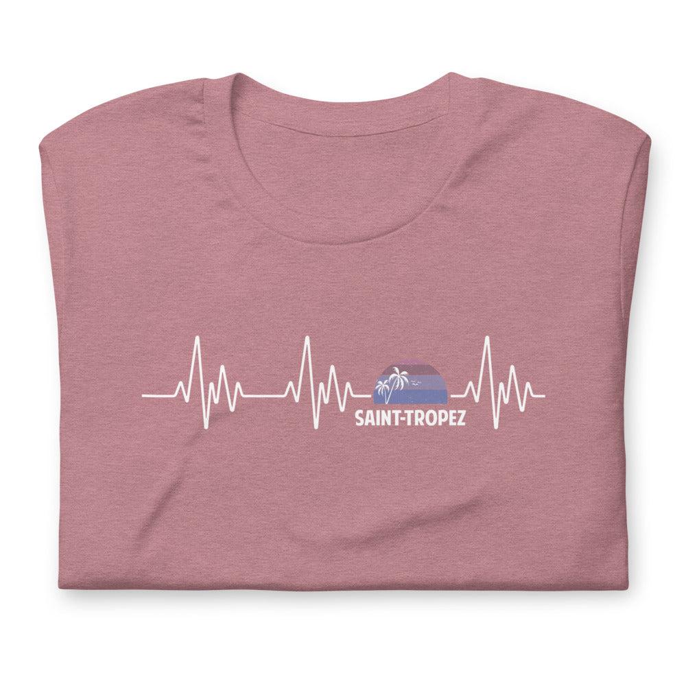 T-shirt Saint Tropez Battement de coeur - Unisexe standard - Provence