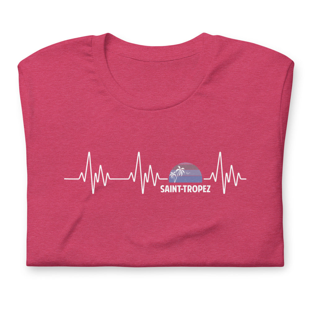 T-shirt Saint Tropez Battement de coeur - Unisexe standard - Provence