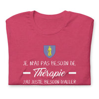 Thumbnail for T-shirt Saint Tropez Je n'ai pas besoin de Thérapie - Unisexe standard - Provence Souvenirs