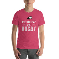 Thumbnail for T-shirt Rugby bleu marine - J'peux pas, j'ai rugby dos