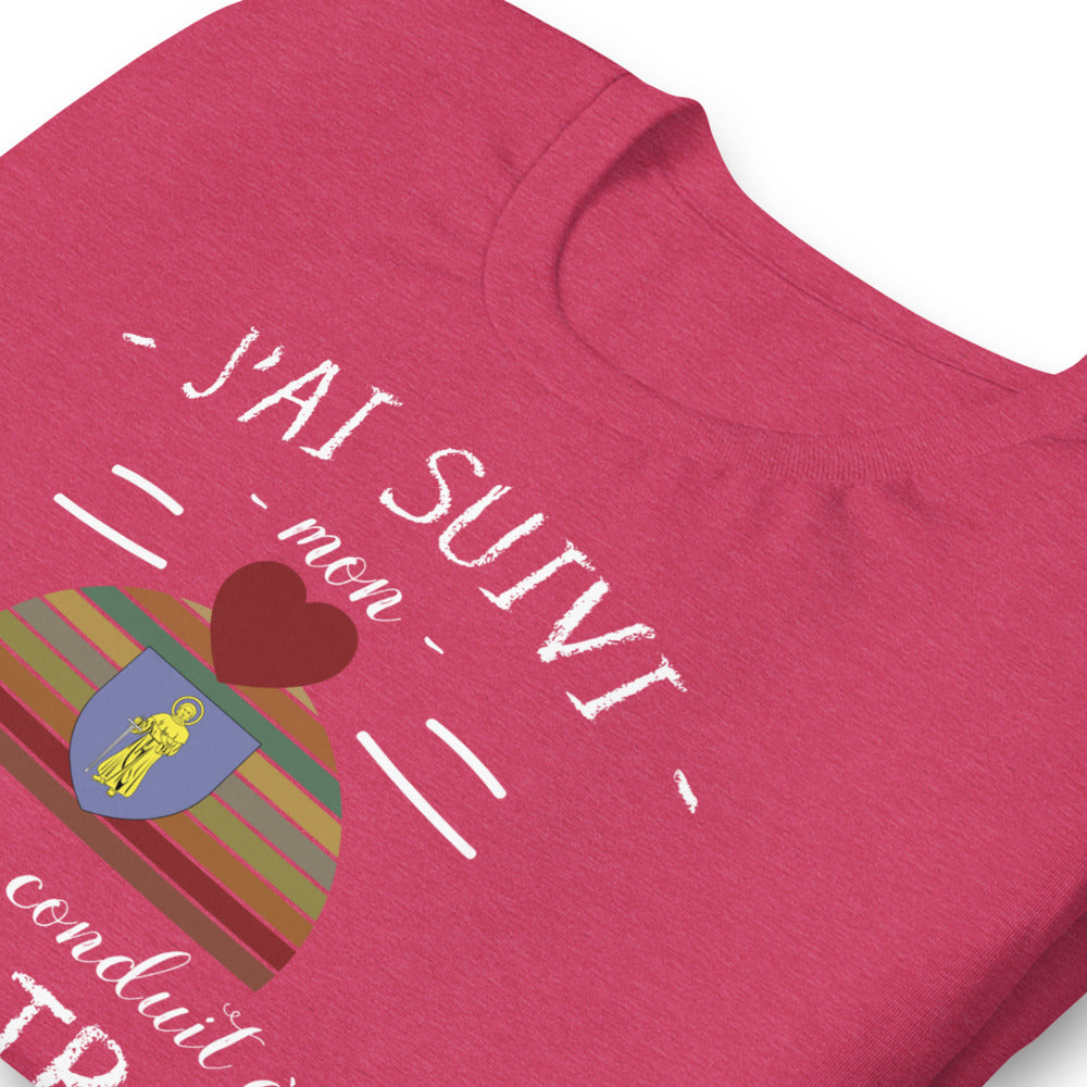 T-shirt Saint Tropez j'ai suivi mon coeur - Unisexe standard - Provence Souvenirs