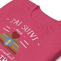 Thumbnail for T-shirt Saint Tropez j'ai suivi mon coeur - Unisexe standard - Provence Souvenirs