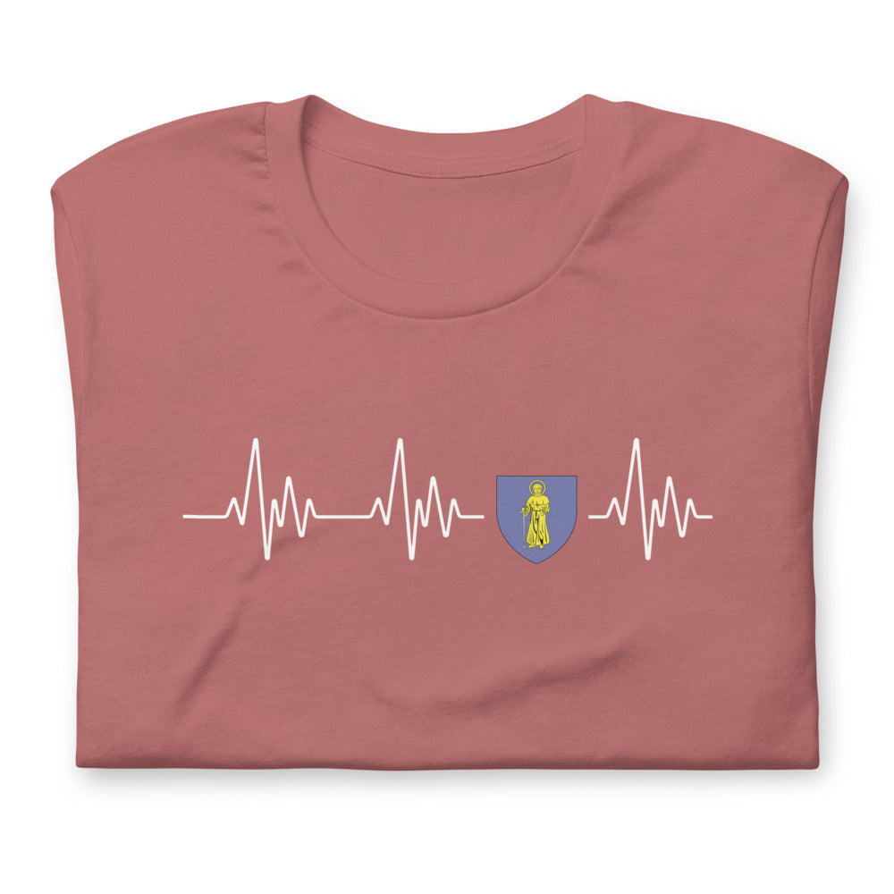 T-shirt Saint Tropez Battement de coeur Blason - Unisexe standard - Provence