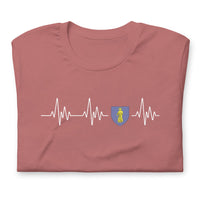 Thumbnail for T-shirt Saint Tropez Battement de coeur Blason - Unisexe standard - Provence