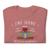 Thumbnail for T-shirt Saint Tropez j'ai suivi mon coeur - Unisexe standard - Provence Souvenirs