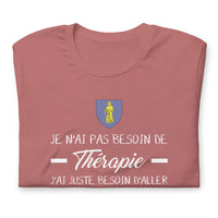 Thumbnail for T-shirt Saint Tropez Je n'ai pas besoin de Thérapie - Unisexe standard - Provence Souvenirs