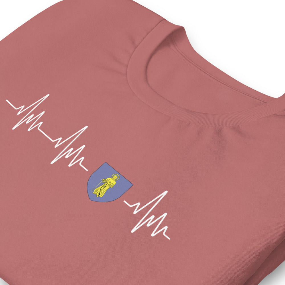 T-shirt Saint Tropez Battement de coeur Blason - Unisexe standard - Provence
