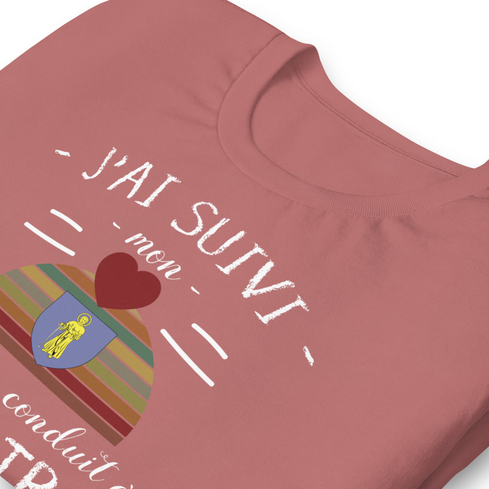T-shirt Saint Tropez j'ai suivi mon coeur - Unisexe standard - Provence Souvenirs