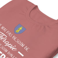 Thumbnail for T-shirt Saint Tropez Je n'ai pas besoin de Thérapie - Unisexe standard - Provence Souvenirs