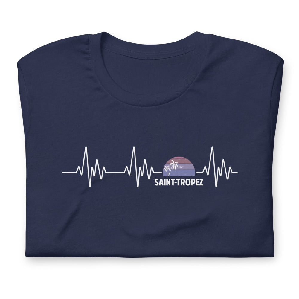 T-shirt Saint Tropez Battement de coeur - Unisexe standard - Provence