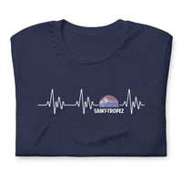 Thumbnail for T-shirt Saint Tropez Battement de coeur - Unisexe standard - Provence