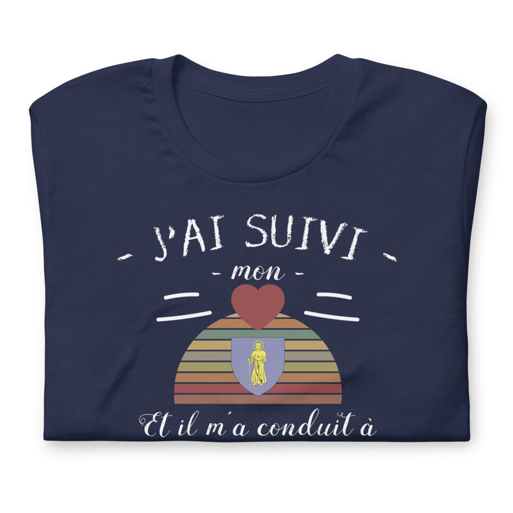 T-shirt Provence mauve dos - Suivez votre cœur