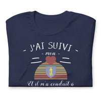 Thumbnail for T-shirt Provence mauve dos - Suivez votre cœur