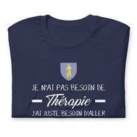 Thumbnail for T-shirt Saint Tropez Je n'ai pas besoin de Thérapie - Unisexe standard - Provence Souvenirs