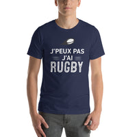 Thumbnail for T-shirt Rugby bleu marine - J'peux pas, j'ai rugby face