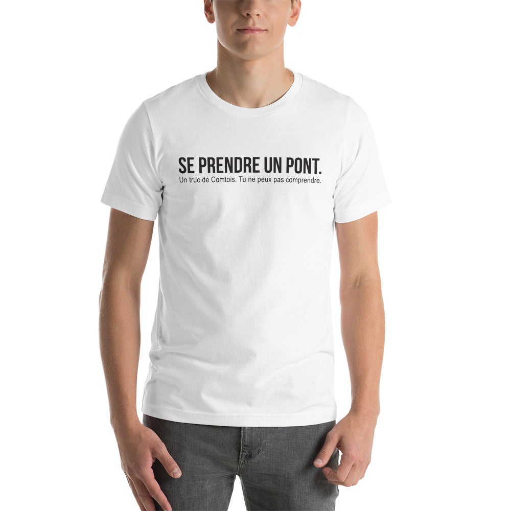 T-shirt Franche-Comté gris dos - Se prendre un pont