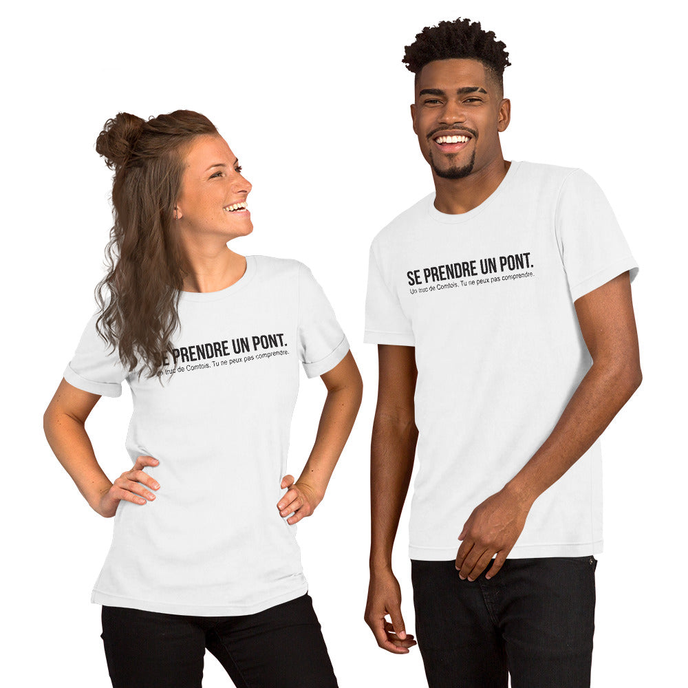 T-shirt Franche-Comté noir - Se prendre un pont