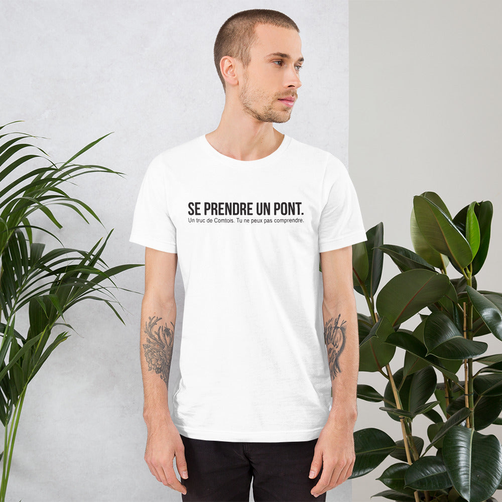 T-shirt Franche-Comté noir dos - Se prendre un pont