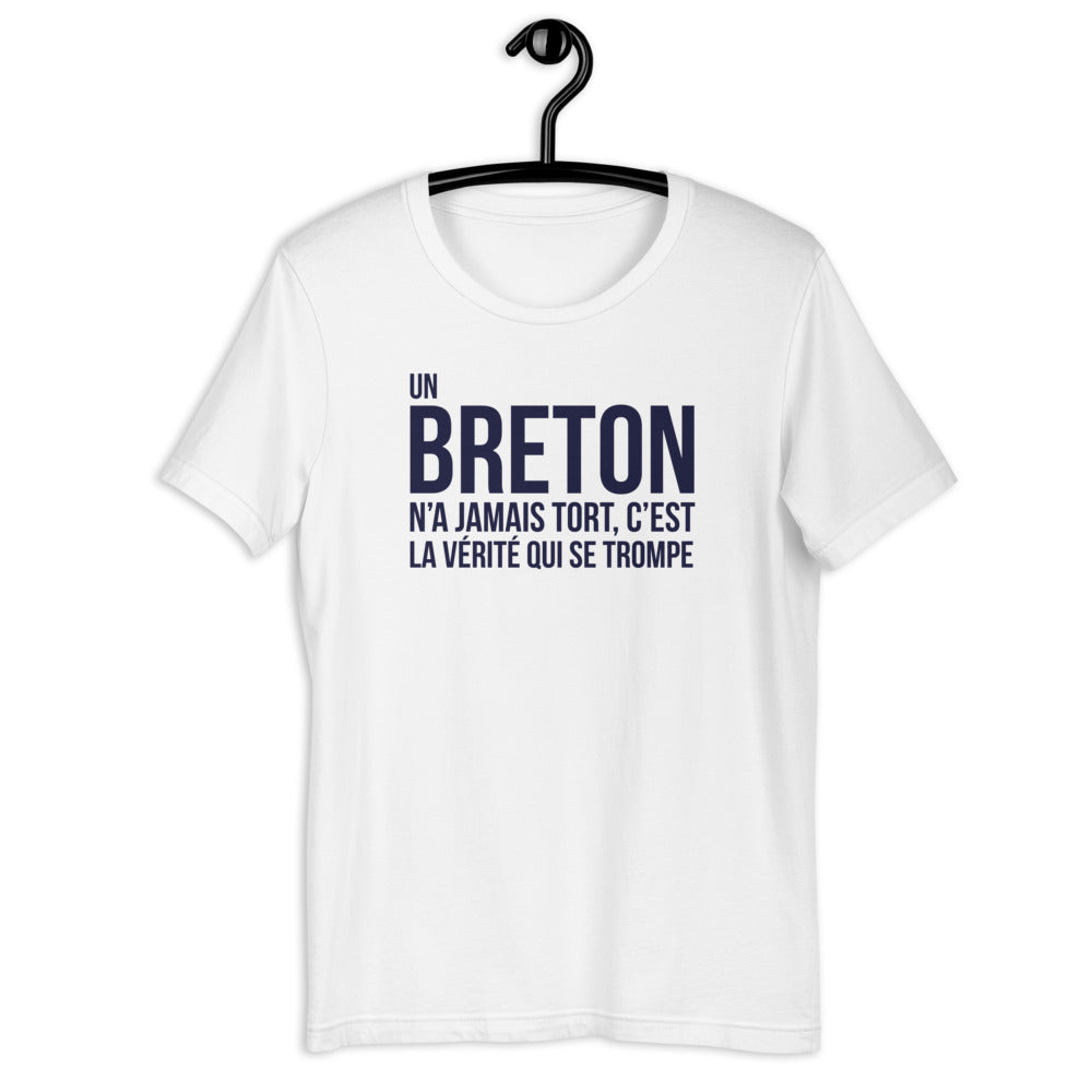 Un Breton n'a jamais tort - T-Shirt unisexe léger et doux copie - Ici & Là - T-shirts & Souvenirs de chez toi