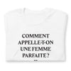 T-shirt Normande noir - Femme parfaite avec humour