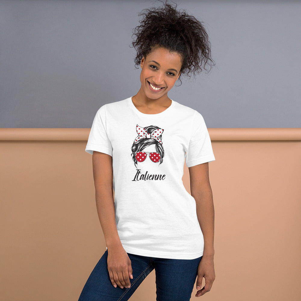 T-shirt Italie vintage gris dos - style décontracté et chic