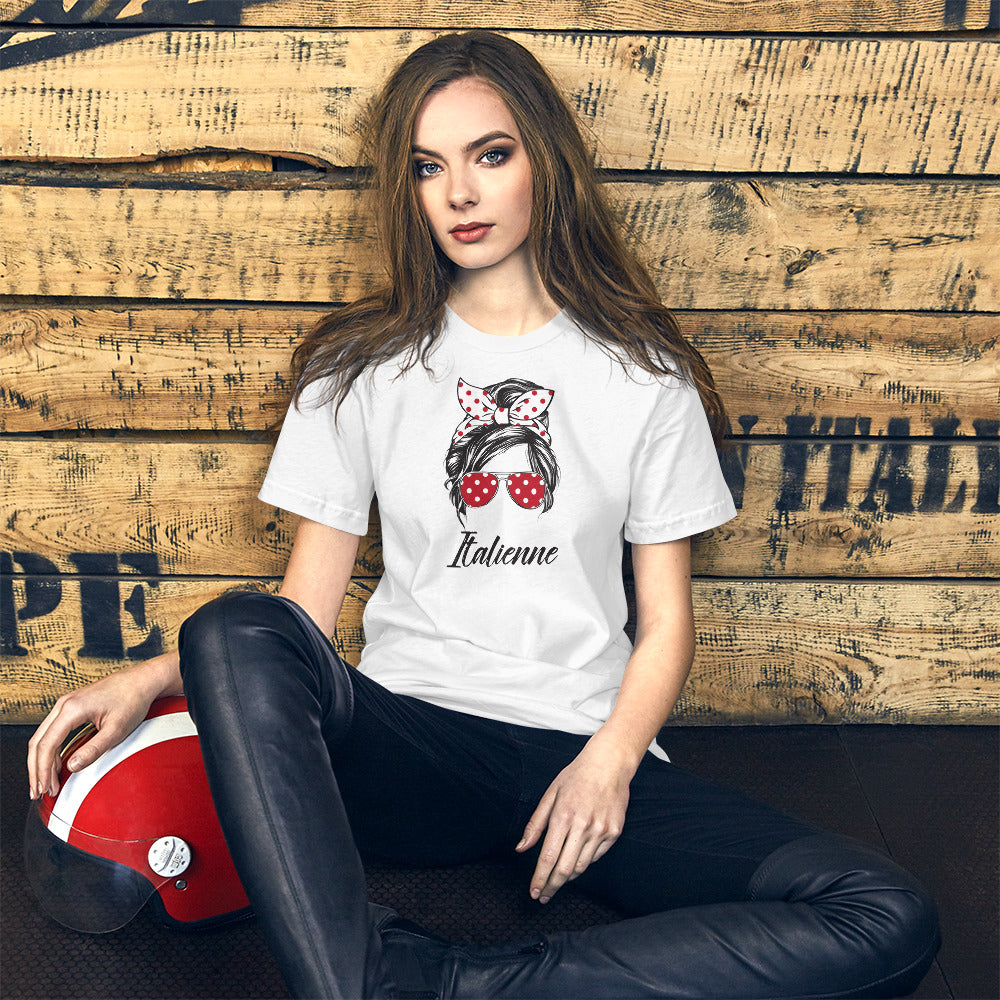 T-shirt Italie vintage noir dos - style décontracté et chic