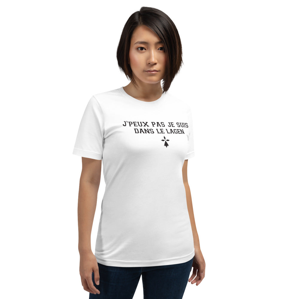 T-shirt Bretagne rouge - J'peux pas je suis dans le Lagen