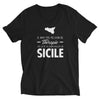 T-shirt Sicile blanc - Je n'ai pas besoin de thérapie